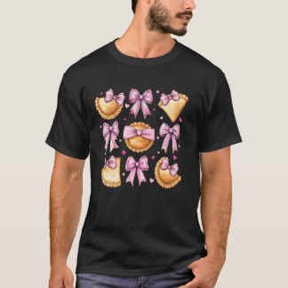 Coquette Bow Pierogi Polish Poland Girl Mom Pink M T-Shirt
