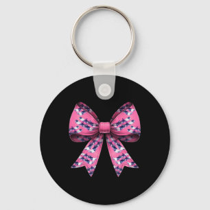 Coquette Bow Snowboarding Mothers Day Snowboarder Keychain