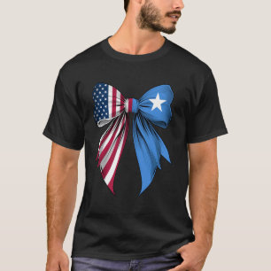Coquette Bow Somalia Roots Heritage Somalis Pride T-Shirt
