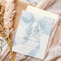 Coquette Bow Something Blue Bridal Shower