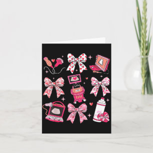 Coquette Bow Sonographer Valentine Ultrasound Tech Card