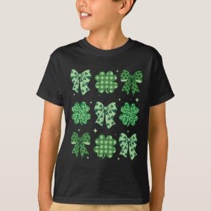 Coquette Bow St Patricks Day Irish Women Girls Tee