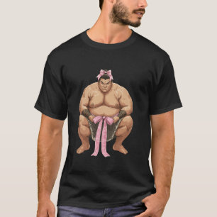 Coquette Bow Sumo Wrestling Japanese Sumo Wrestler T-Shirt