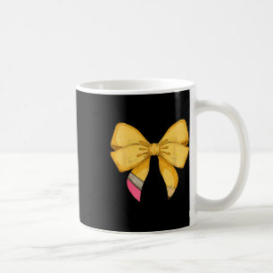 Coquette Bow Teacher Student Back To School Happy Coffee Mug