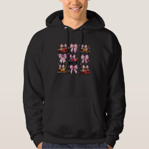 Coquette Bow Tow Trucker Tow Trucking Tow Truck Dr Hoodie