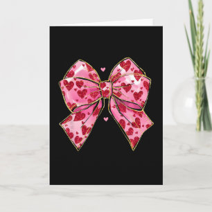 Coquette Bow Valentine Heart Bible Verse Women Gir Card