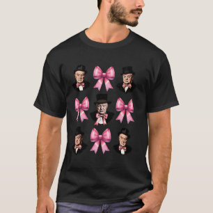 Coquette Bow Winston Churchill Girl British Mom Mo T-Shirt