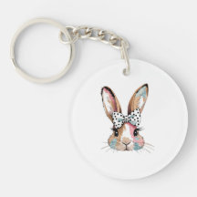 Coquette Bunny Bow Porte - clé de Pâques