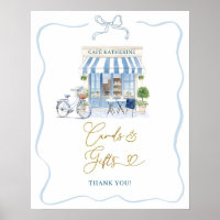 Coquette Café parisien French Card and Gift Poster