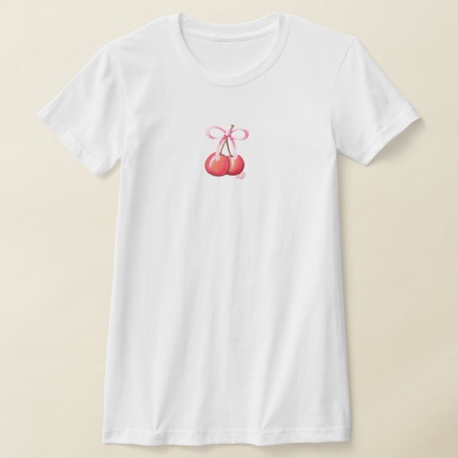 Coquette Cherry T-Shirt (Laydown)