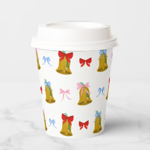 Coquette Christmas Bells and Bows Classic Paper Cups