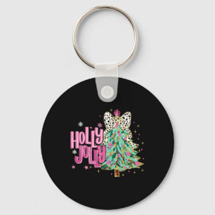 Coquette Christmas Colourful Holly And Jolly Chris Keychain