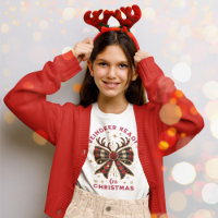 Coquette Christmas Plaid Reindeer Ready Bow