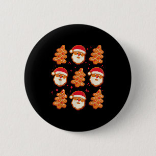 Coquette Christmas Tree Cake Santa Claus Nk Christ 2 Inch Round Button