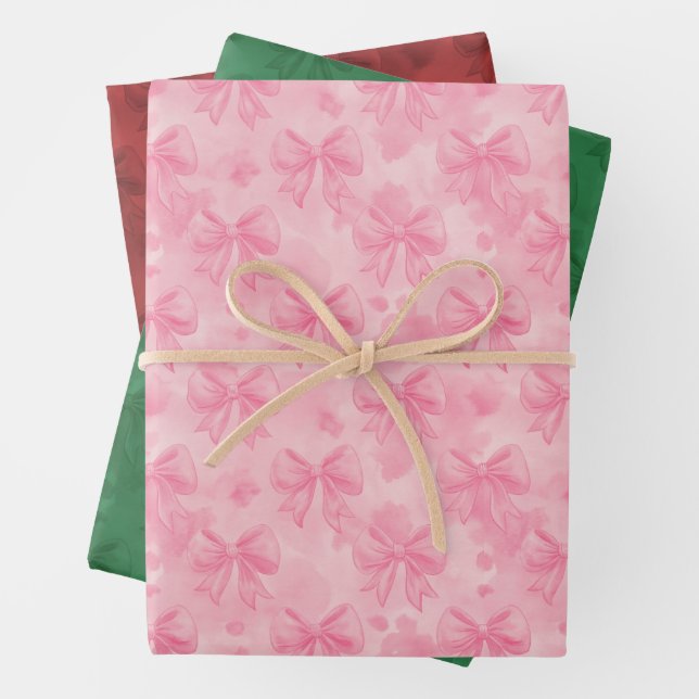 Coquette Christmas  Wrapping Paper Sheet (In situ)