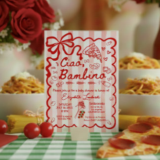 Coquette Ciao Bambino Italian Theme Invitation