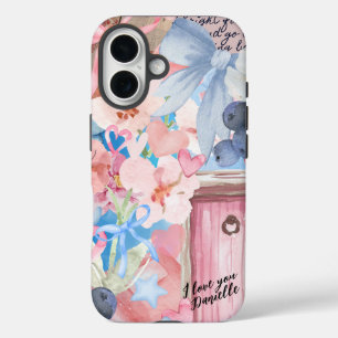 Coquette Collage Customized Valentine iPhone 16 Case