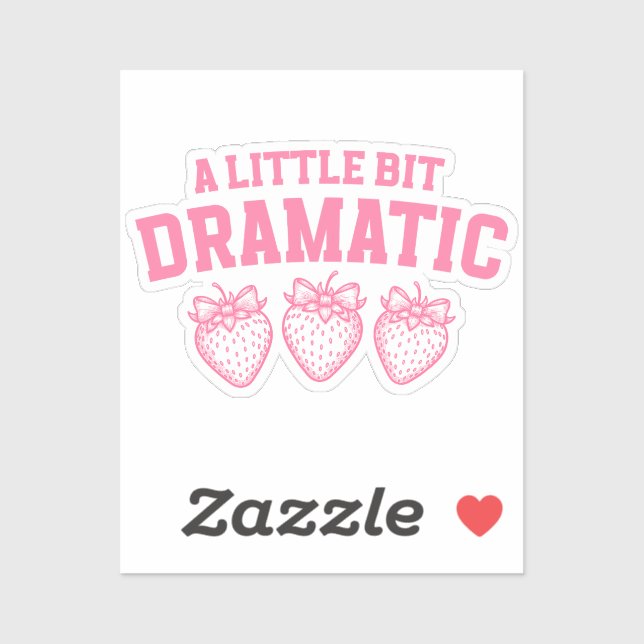 Coquette Dramatic Sticker for Girly Girls (Sheet)