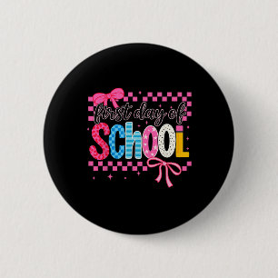 Coquette First Day Of School 2 Inch Round Button
