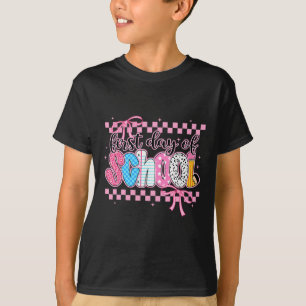 Coquette First Day Of School Preppy Back To School T-Shirt