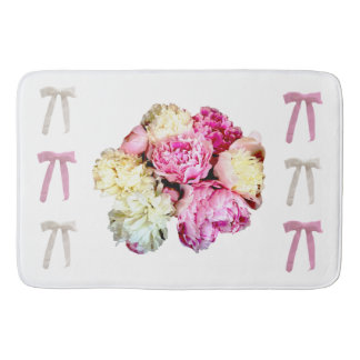 Coquette Floral and Bows Bath Mat