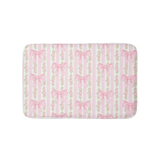 Coquette Floral Bath Mat, Coquette Bathroom decor Bath Mat