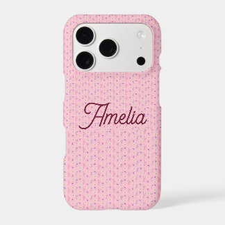 Coquette Florale Rose Mignonne Personnaliser Nom i