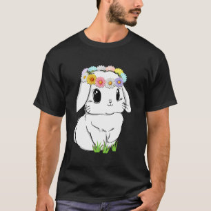 Coquette Flower Bow Coquette Easter Bunny Girl Chr T-Shirt