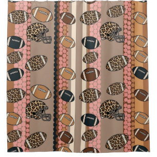 Coquette Football Bows Leopard Pattern (3)