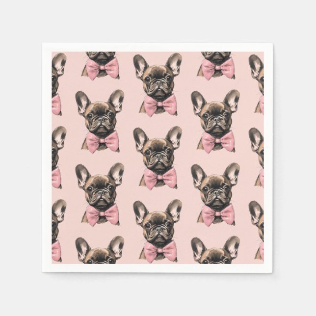 Coquette Frenchie Napkin (Front)