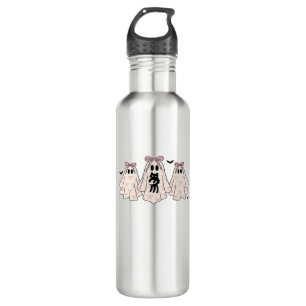 Coquette ghosts with a black cat Classic T-Shirt 710 Ml Water Bottle