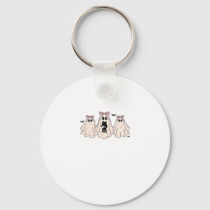 Coquette ghosts with a black cat Classic T-Shirt Keychain