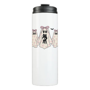 Coquette ghosts with a black cat Classic T-Shirt Thermal Tumbler