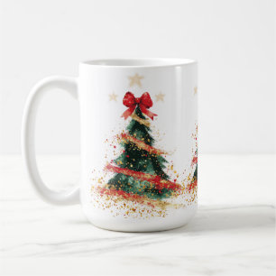 Coquette Glitter Christmas Tree Coffee Mug