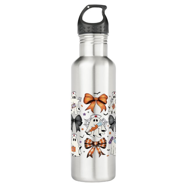 Coquette Halloween Ghost Nurse Classic T-Shirt 710 Ml Water Bottle (Front)