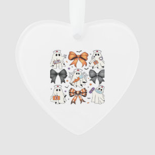 Coquette Halloween Ghost Nurse Classic T-Shirt Ornament