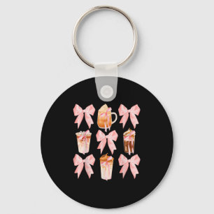 Coquette Iced Coffee Aesthetic Coffee Lover Girls Keychain