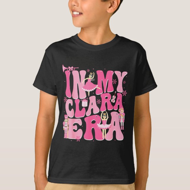 Coquette In My Clara Era Christmas Nutcracker Merr T-Shirt (Front)