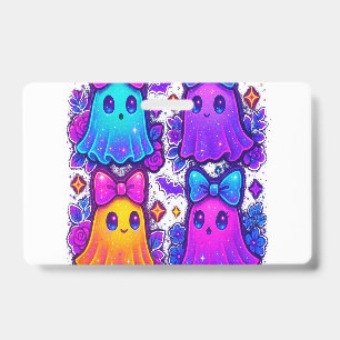 Coquette Iridescent Halloween Badge
