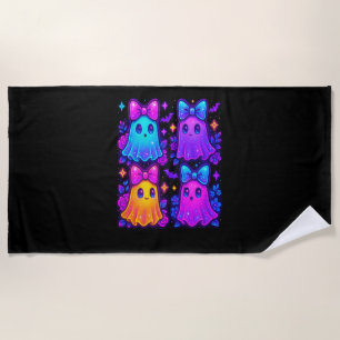 Coquette Iridescent Halloween Beach Towel