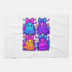Coquette Iridescent Halloween Kitchen Towel