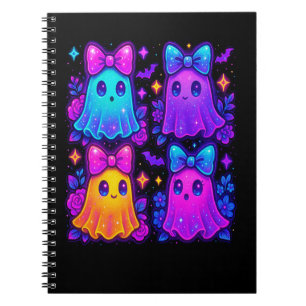 Coquette Iridescent Halloween Notebook