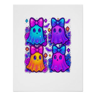 Coquette Iridescent Halloween Poster