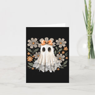 Coquette Lace Ghost Boo Vintage Floral In Boojee H Card