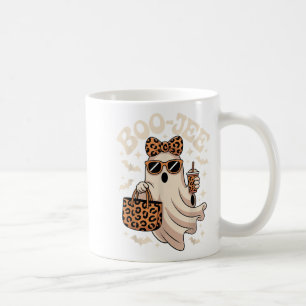 Coquette Leopard Boo-jee Halloween Boujee Ghost  Coffee Mug