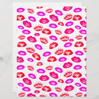 Coquette Lipstick Pattern Cardstock