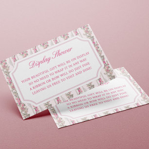 Coquette Love Shack Baby Shower Display Shower  Enclosure Card