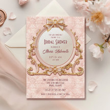 Coquette Marie Antoinette Rococo Bridal Shower