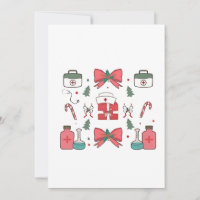 Coquette Nurse Bow Custom Nurse Xmas Christmas