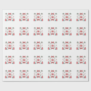Coquette Nurse Bow Custom Nurse  Xmas Christmas  Wrapping Paper
